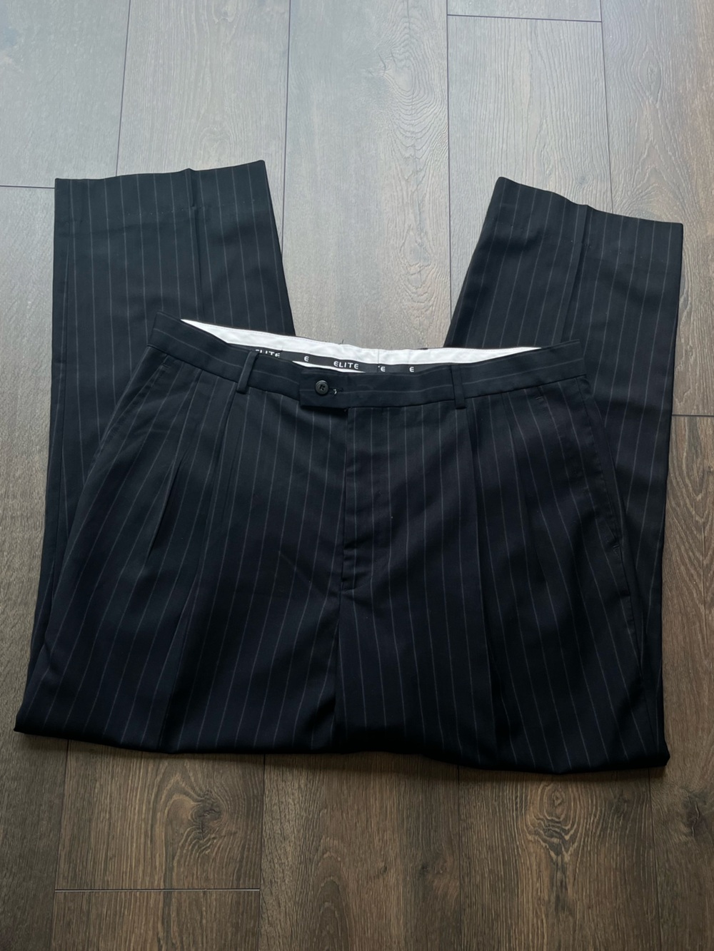 Elite by Eddie Domani Pinstripe Dress Pants